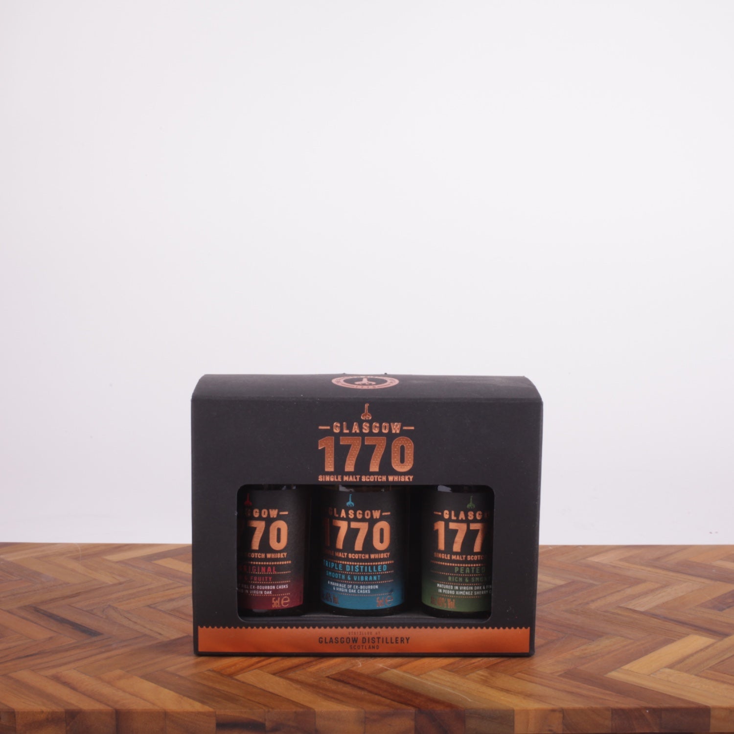 Whisky Gaveæske 1770 Glasgow 3x5cl