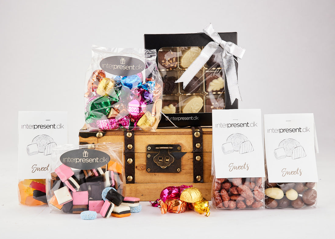 Juleknas & Godter i trækiste