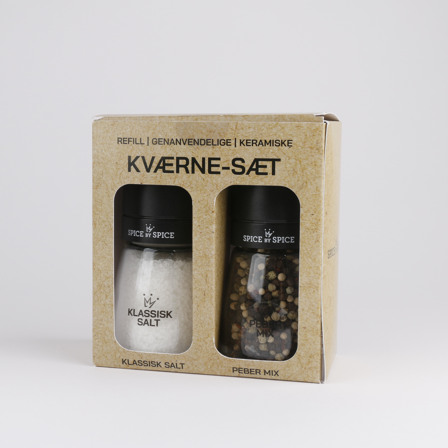 Kværne-sæt med Salt og Peber (70g + 150g)