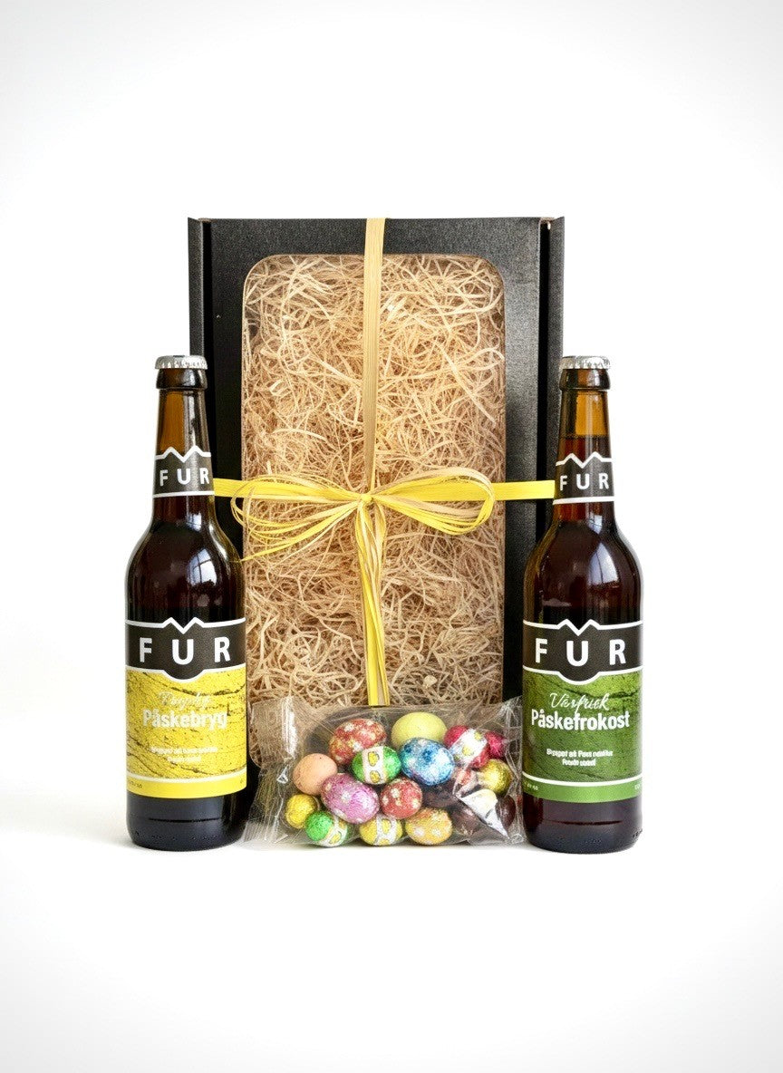 Fur påskeøl m. påskeblanding i gaveæske