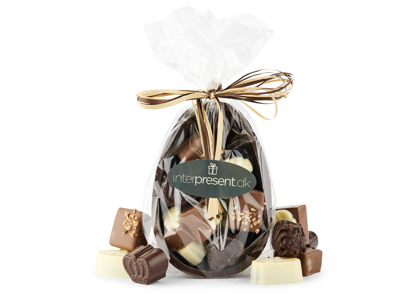 Chokoladeskal m. 12 stk belgisk chokolade