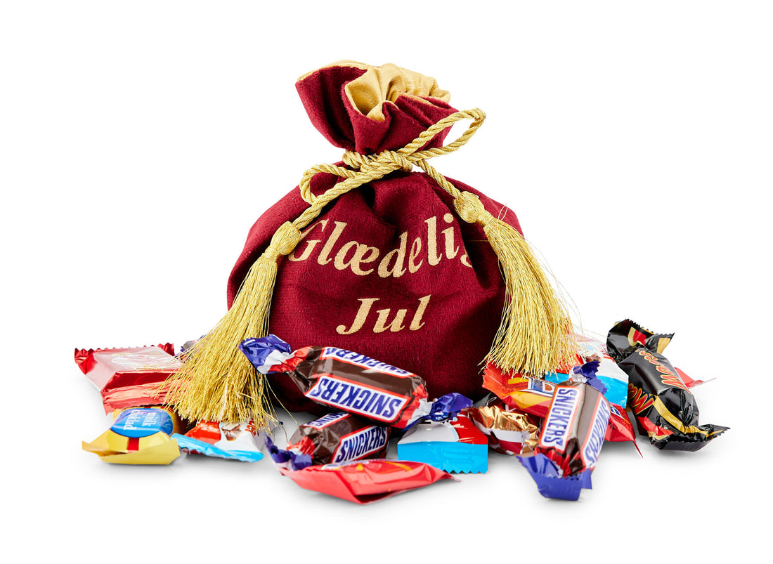 Glædelig Jul Rød Velour Deluxe Chokolade 200g
