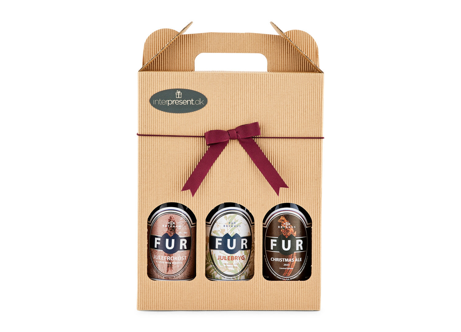 3 stk. Fur Juleøl I Gaveæske