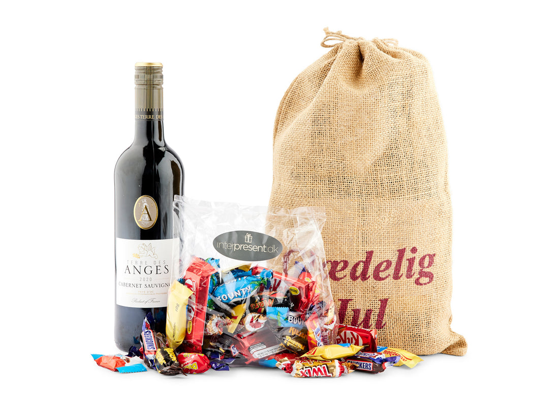 Fransk Rødvin med 350g Deluxe Chokolade