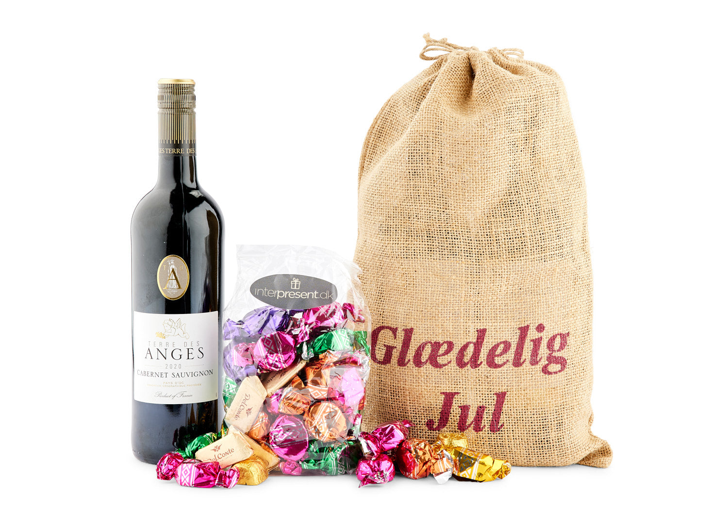 Fransk Rødvin med 400g Blandede Godter
