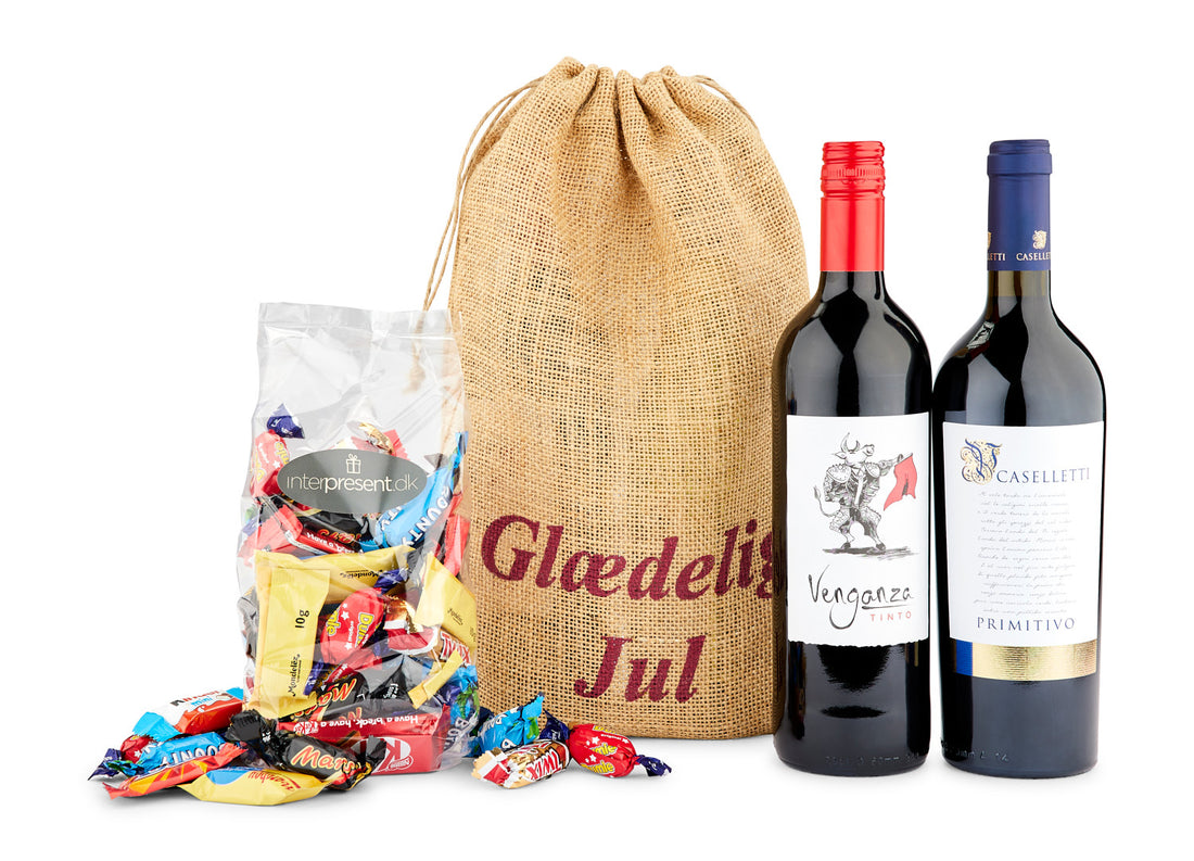 Julefryd & Rødvin I Glædelig Jul Sæk