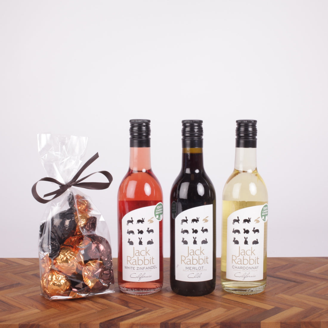 Den lille smagskasse m/ 3 fl. vin & chokolade