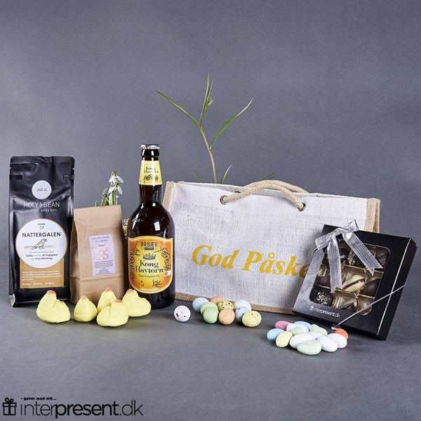 Stor gavetaske med påskelækkerier