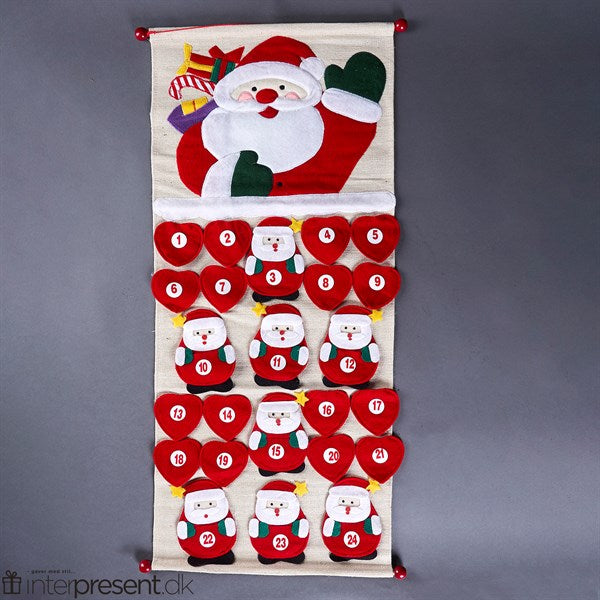 Pakkekalender i stof uden indhold