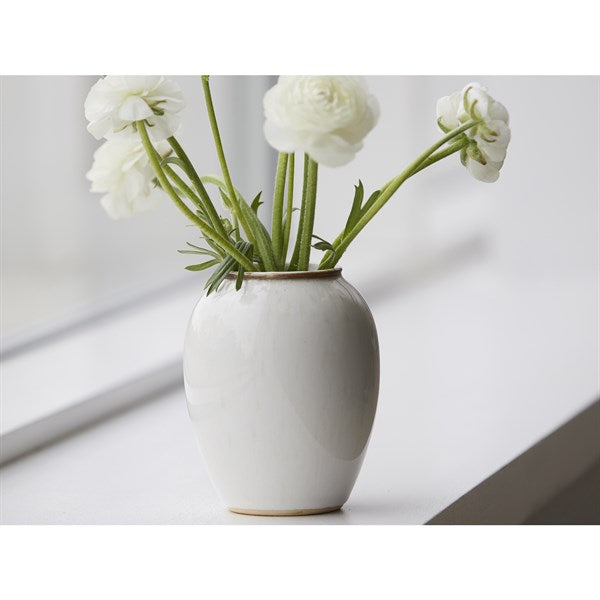 Vase 20 cm i creme