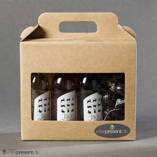 Den lille smagskasse m/ 3 fl. vin & chokolade