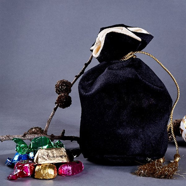 Sort velourpose med chokolade - 500 g