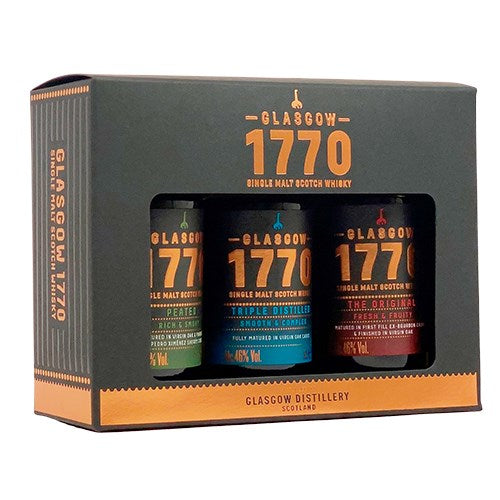 Whisky Gaveæske 1770 Glasgow 3x5cl