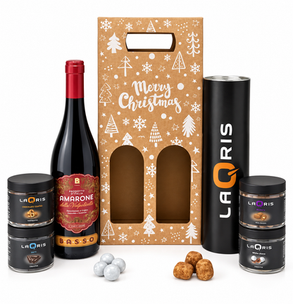 Amarone &amp; laQris i julegaveæske