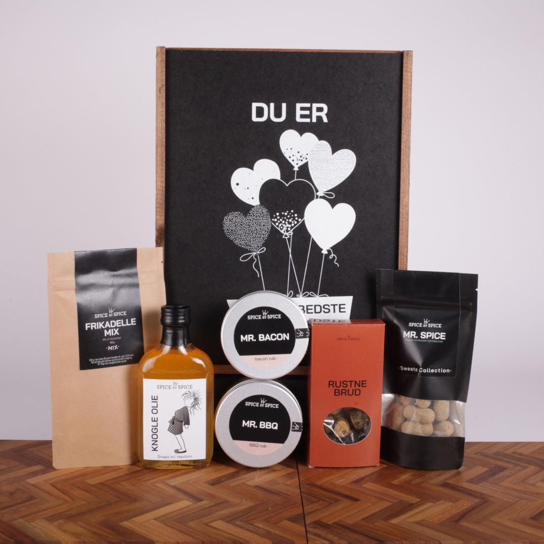 Du er verdens bedste (Gourmet) - Gaveæske i træ