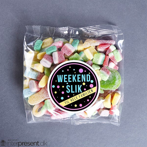 Fredagsslik Sur 900 g, &quot;Vej selv slik&quot; -  &quot;bland selv slik&quot;